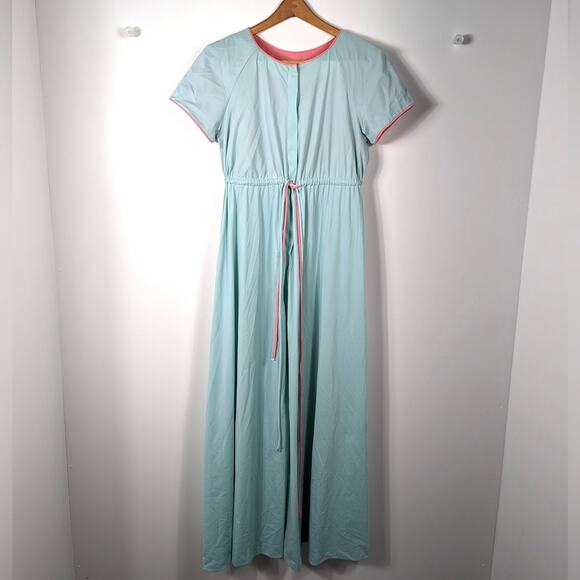 Vintage Vanity Fair Robe Women's Size Small/Medium Blue Full Length - Picture 1 of 11